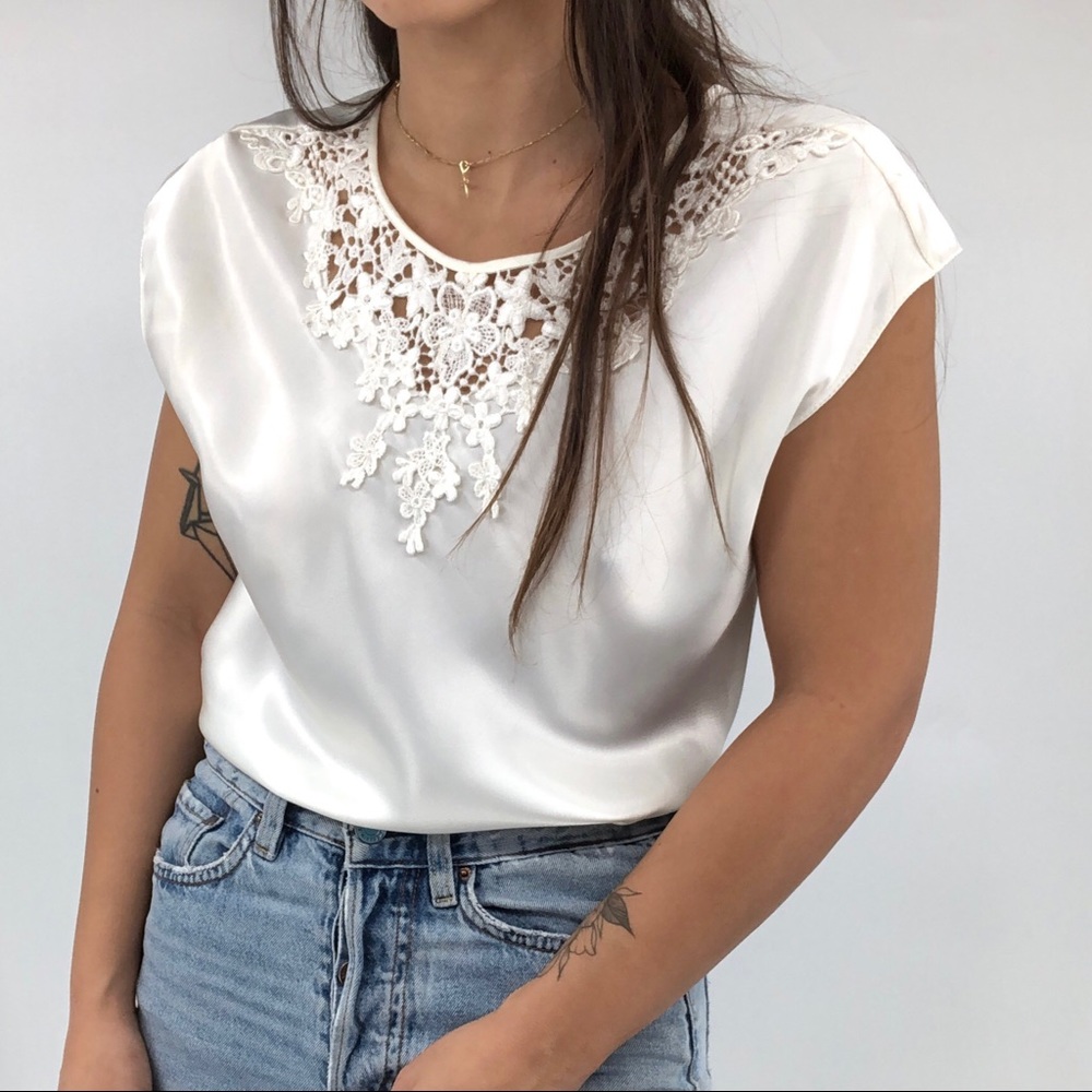 Vintage Lucie Ann Lace Blouse